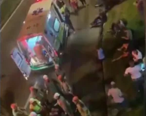Imagem ilustrativa da imagem Acidente na Rodovia Rio-Magé deixa 14 pessoas feridas; vídeo