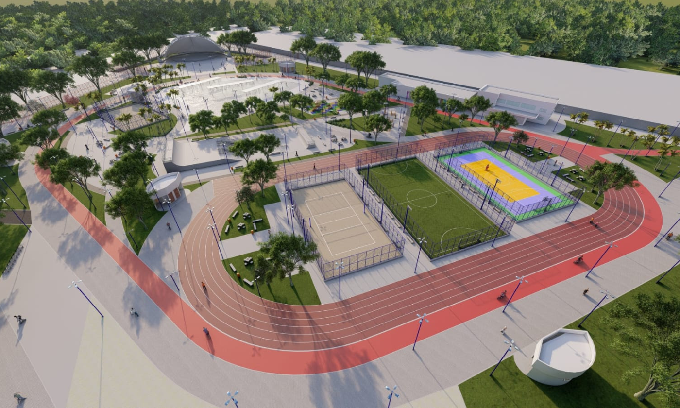 Imagem ilustrativa da imagem Dado pontapé para construção de parque no lugar do Piscinão, em SG