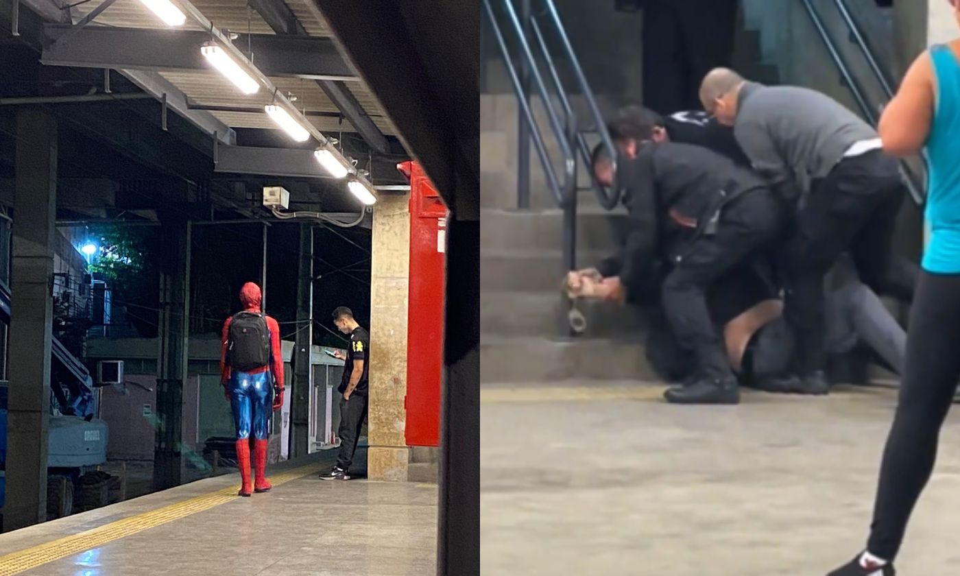 Imagem ilustrativa da imagem 'Homem-Aranha' é agredido em metrô e joga agressor nos trilhos