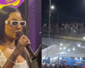 Imagem ilustrativa da imagem Ludmilla 'para' viaduto com show na Zona Norte do Rio; vídeo