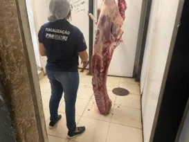 Imagem ilustrativa da imagem Açougue com carnes no chão é interditado na Zona Oeste do Rio