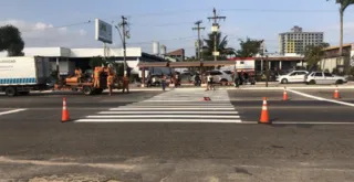Imagem ilustrativa da imagem Após reportagem do ENFOCO, pintura é refeita na BR-493, em Itaboraí