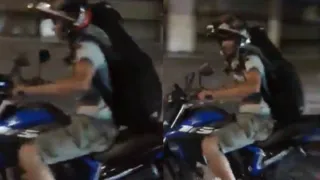 Imagem ilustrativa da imagem Bode é transportado em garupa de motocicleta; vídeo