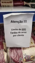 Imagem ilustrativa da imagem Clientes se assustam com limitação de venda de arroz em Niterói