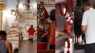 Imagem ilustrativa da imagem Devoção e luta: fiéis pedem proteção a São Jorge em Niterói