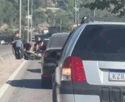 Imagem ilustrativa da imagem Ferido em acidente com moto, carros e caminhão na RJ-104, em SG