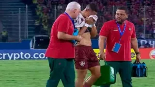 Imagem ilustrativa da imagem Fluminense confirma lesão de André, e jogador vira desfalque
