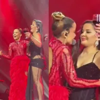 Imagem ilustrativa da imagem Gesto de Maiara em Maraisa durante show chama atenção; veja vídeo