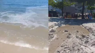 Imagem ilustrativa da imagem Grupo mostra despejo de água suja e cita esgoto em praia de Niterói