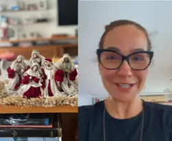 Imagem ilustrativa da imagem Jornalista da Globo mostra decoração de Natal; confira