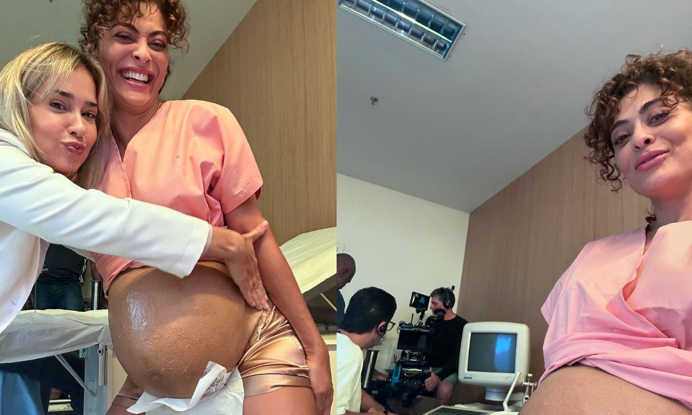 Imagem ilustrativa da imagem Juliana Paes aparece com barrigão de grávida na web