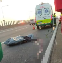 Imagem ilustrativa da imagem Motociclista morre em acidente de trânsito na Ponte Rio-Niterói