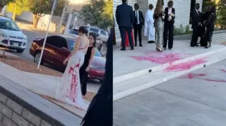 Imagem ilustrativa da imagem Sogra contrata trio para destruir vestido da noiva em casamento