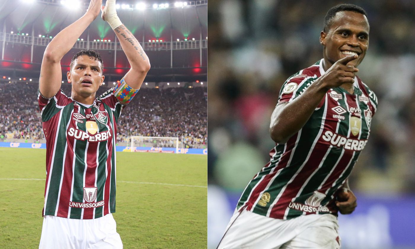 Imagem ilustrativa da imagem Veja reações de Thiago Silva e Arias após vitória do Fluminense