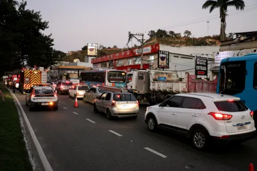 Acidente provocou grande congestionamento