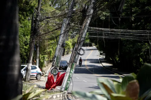 Estruturas ficaram desse jeito após as fortes chuvas