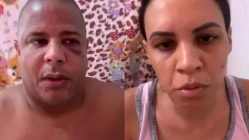 Marcelinho Carioca e Tais Alcântara