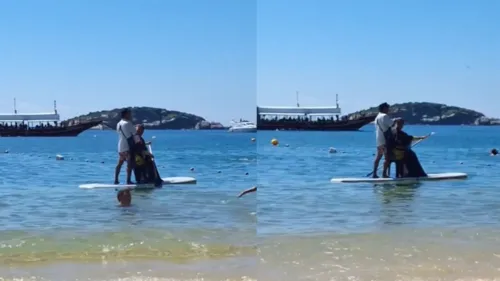 Imagens foram gravadas na Praia de João Fernandes