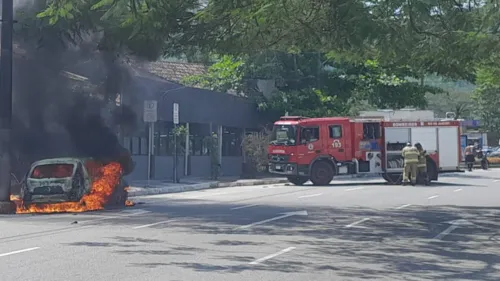 Segundo o Corpo de Bombeiros, ninguém ficou ferido