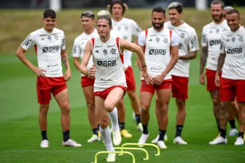 Jogadores realizaram último treino antes da partida contra o Bahia