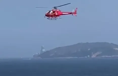 Uma aeronave foi utilizada pelos militares