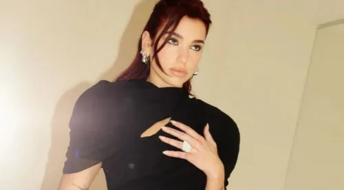 Cantora e compositora britânica-albanesa Dua Lipa