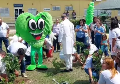 Jardim representa a coragem da família pela escolha da doação