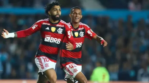 O Flamengo não informou o prazo de recuperação de Gabigol e Wesley