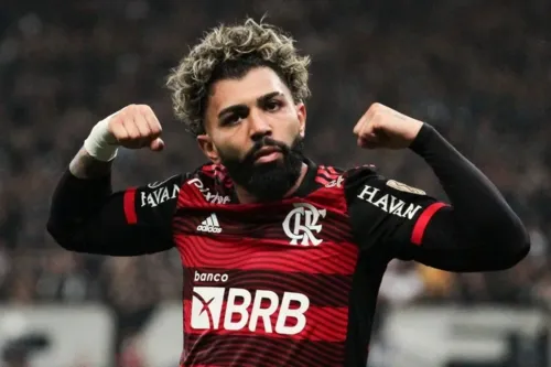 Gabigol participa de treino do Flamengo e deve enfrentar o Fluminense