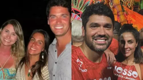 Renata Heilborn foi casada por 10 anos com Marcelo Courrege, e Carol Barcellos foi madrinha de casamento do casal