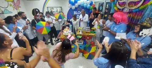 Kauã escolheu o tema da festa deste ano junto com a equipe médica