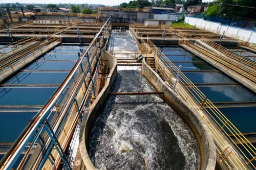 Estação de Tratamento de Água da Cedae, no Laranjal, em São Gonçalo