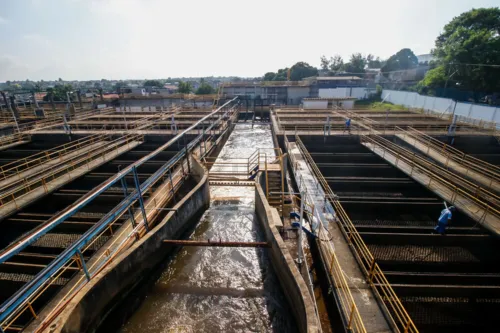 Estação de tratamento de água em Laranjal, CEDAE