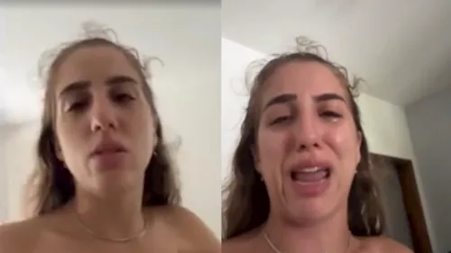 Bruna gravou um vídeo reclamando do descaso