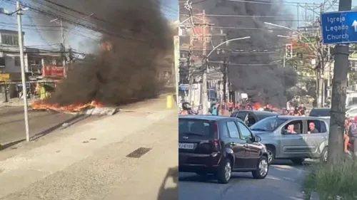 A causa dos protestos não foi confirmada pela PM