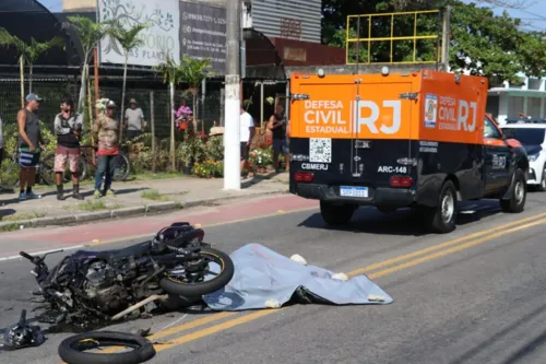 A vítima morreu na hora