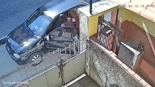 Mulher levou socos e chegou a ser enfocada