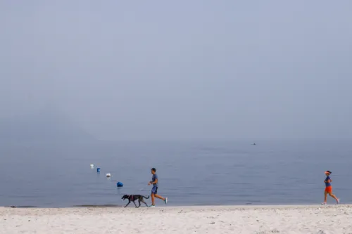 Frente fria pelo oceano irá aumentar a nebulosidade na cidade do Rio