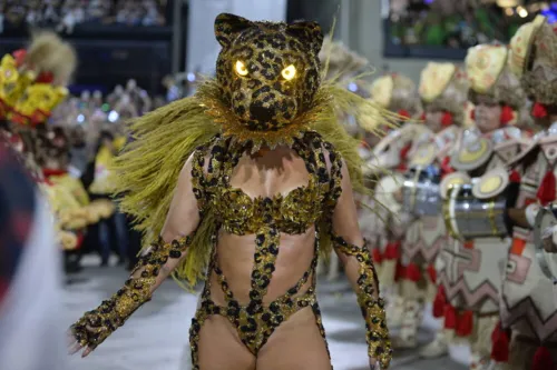 Rainhas de bateria abusam de brilho e glamour na Sapucaí