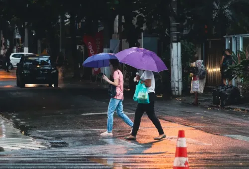 Chuvas chegam após intensa onda de calor no estado