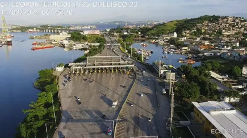 Trânsito segue normal nos dois acessos da Ponte