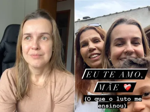 Ela fez uma declaração para a mãe no Instagram