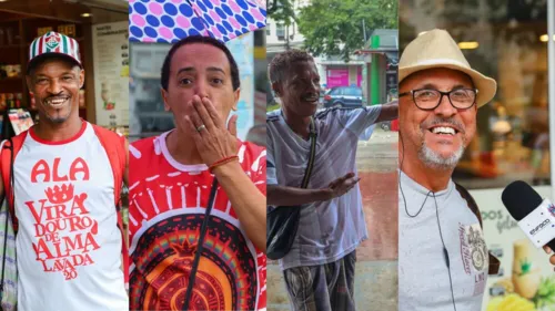 Imagem ilustrativa da imagem Torcedores da Viradouro encaram chuva com sorrisão em Niterói