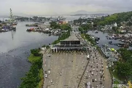 Na Ponte Rio-Niterói, o tempo de travessia era de 25 minutos no sentido Rio