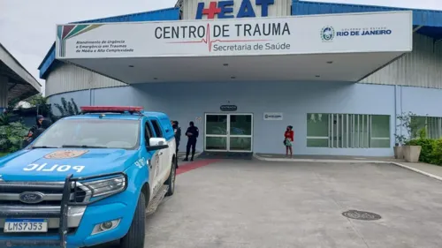 Agente foi levado ao hospital por uma viatura da PM