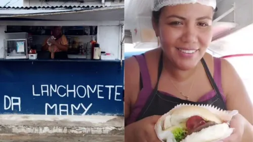 Imagem ilustrativa da imagem Vendedora de lanches, esposa de Davi lança 'X-Calabreso'; vídeo