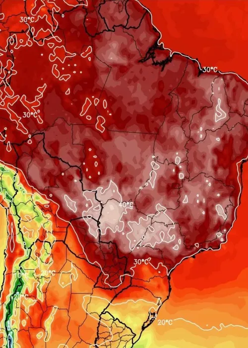 Máxima poderá chegar 46º graus em cidades brasileiras