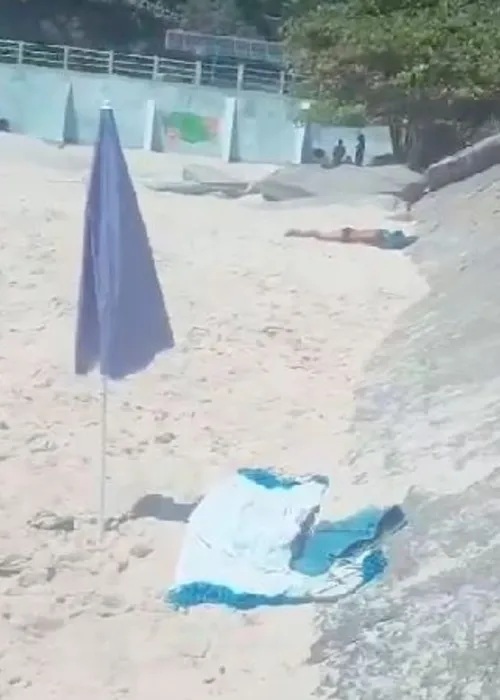 Imagens foram gravadas na Praia de Itacoatiara, na Região Oceânica de Niterói