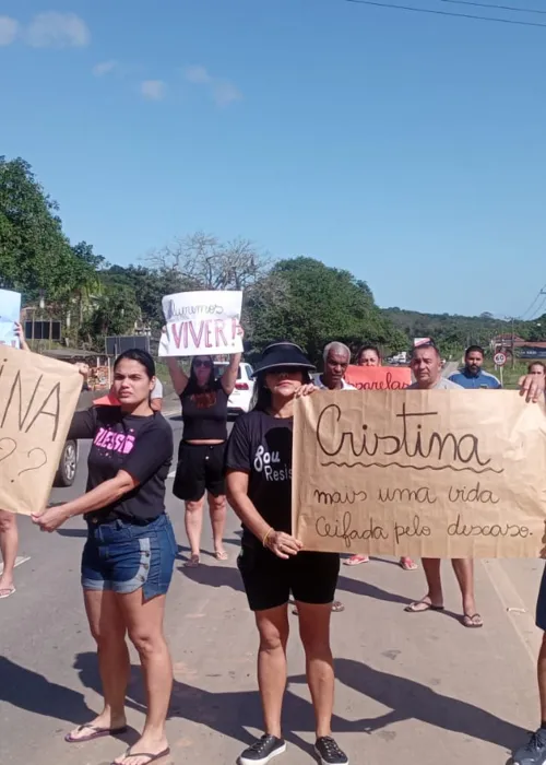 Manifestantes também pedem por iluminação e radares