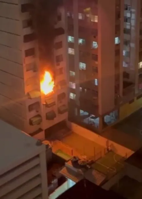 Segundo o Corpo de Bombeiros, o acionamento foi feito às 21h20